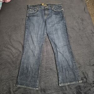 Kut From The Kloth Womens Denim Straight Leg  Size 14 Blue StyWomen's Blue Jeans